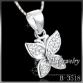 Colgante de mariposa de plata de moda 925 (B-3518)